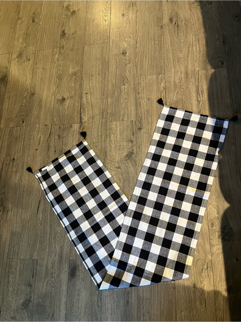 Black & White Buffalo Check runner